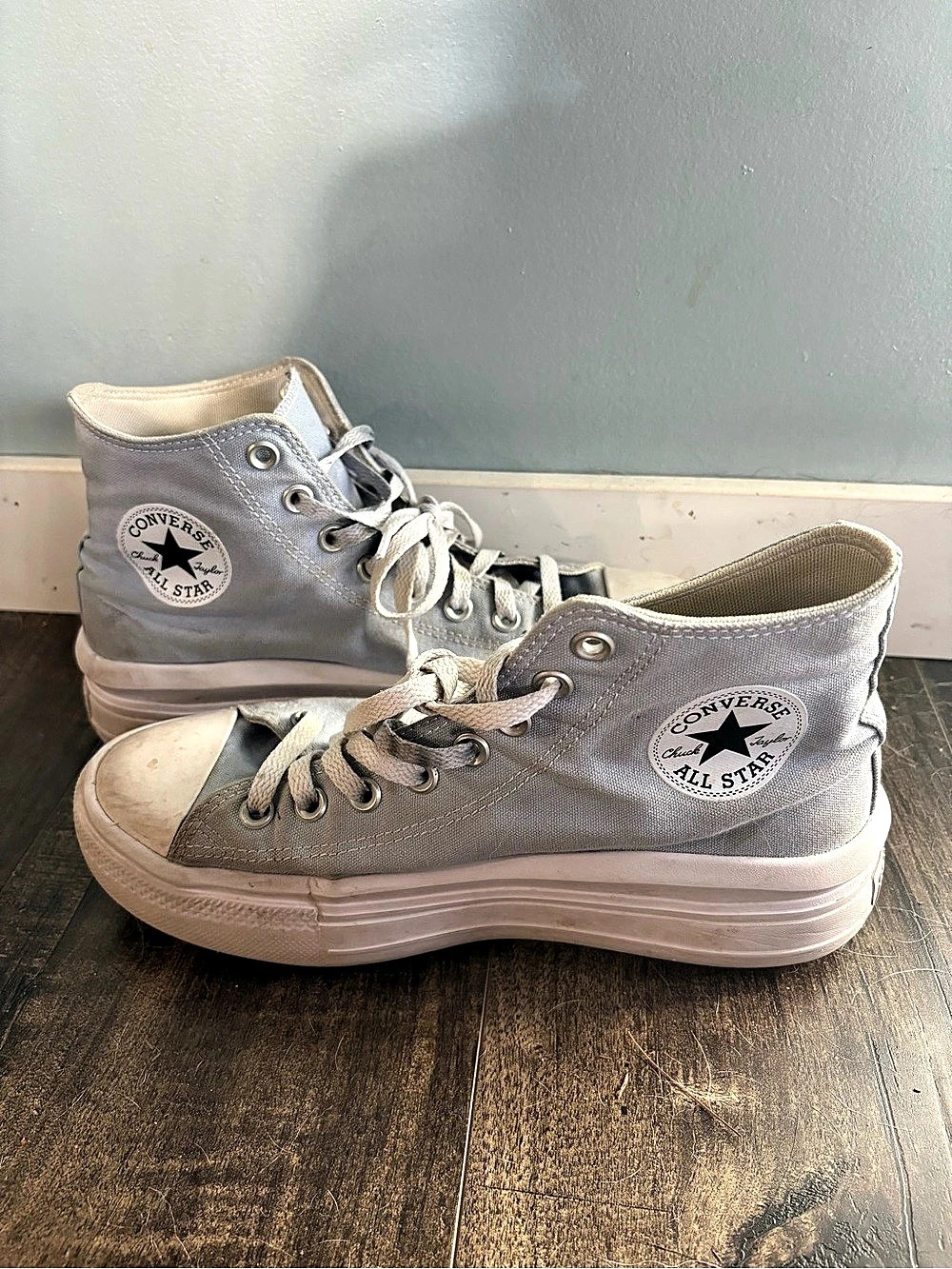 Converse Chuck Taylor All Star Move High Top Sneakers Baby Blue